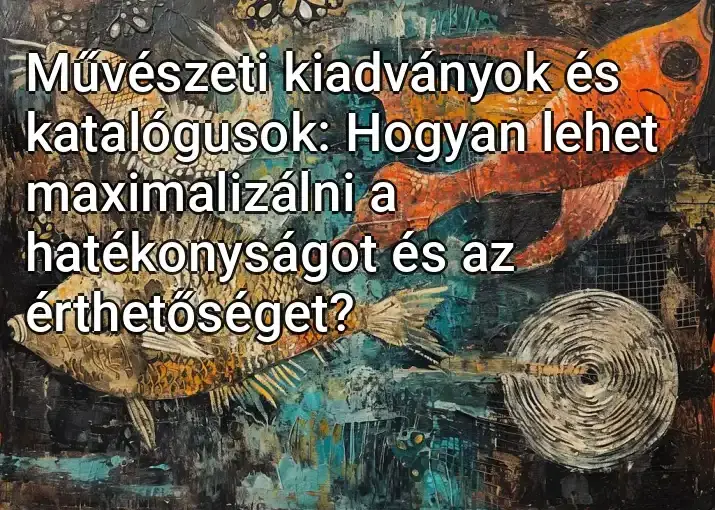 Művészeti kiadványok és katalógusok: Hogyan lehet maximalizálni a hatékonyságot és az érthetőséget?