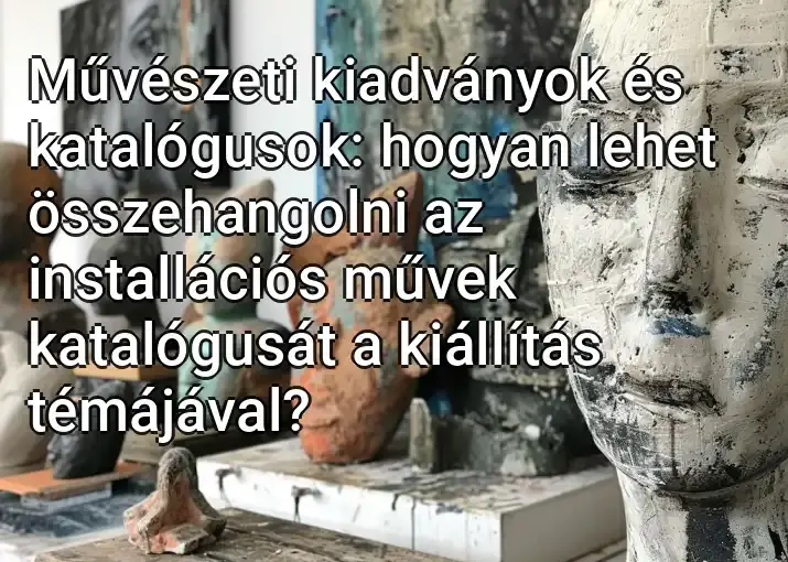 Művészeti kiadványok és katalógusok: hogyan lehet összehangolni az installációs művek katalógusát a kiállítás témájával?