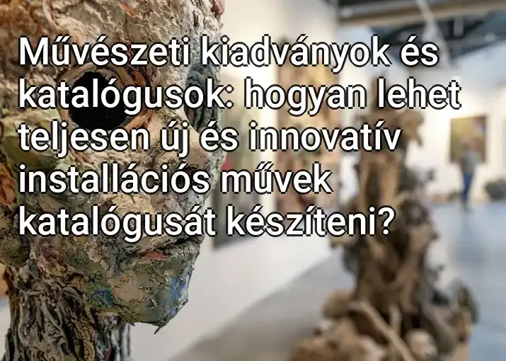 Művészeti kiadványok és katalógusok: hogyan lehet teljesen új és innovatív installációs művek katalógusát készíteni?