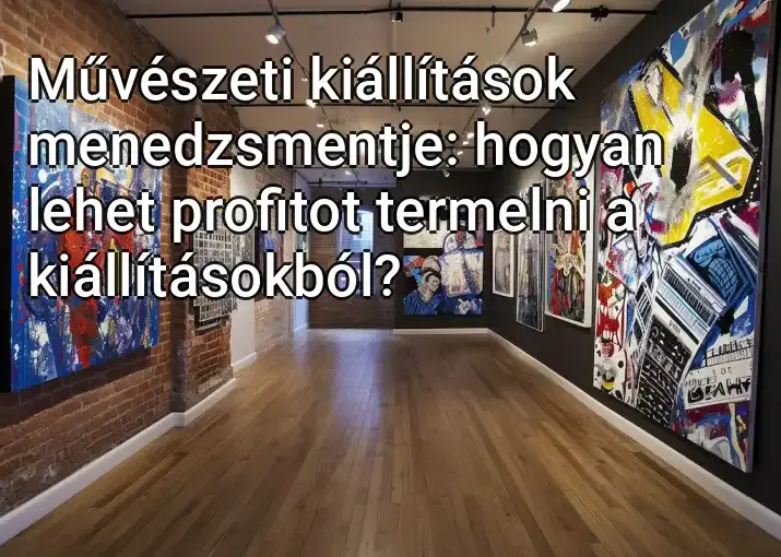 Művészeti kiállítások menedzsmentje: hogyan lehet profitot termelni a kiállításokból?