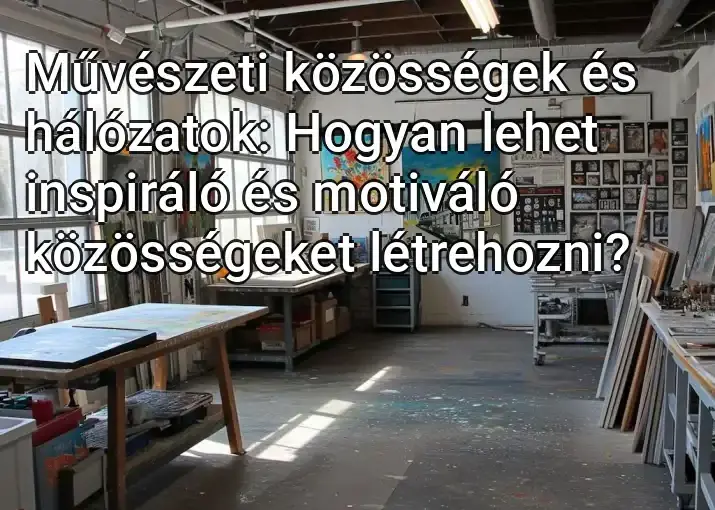 Művészeti közösségek és hálózatok: Hogyan lehet inspiráló és motiváló közösségeket létrehozni?