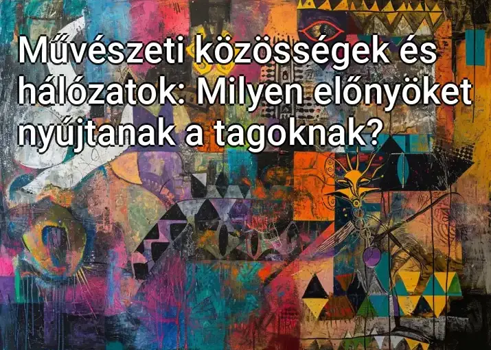 Művészeti közösségek és hálózatok: Milyen előnyöket nyújtanak a tagoknak?