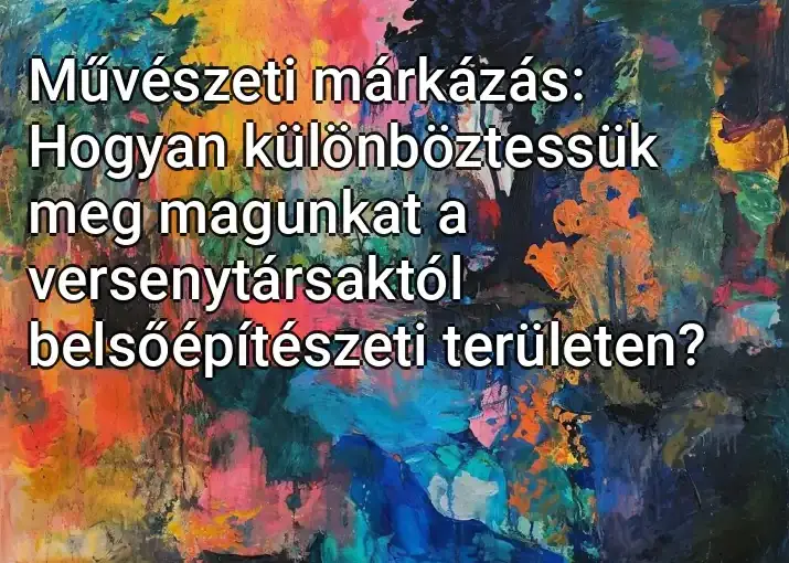 Művészeti márkázás: Hogyan különböztessük meg magunkat a versenytársaktól belsőépítészeti területen?