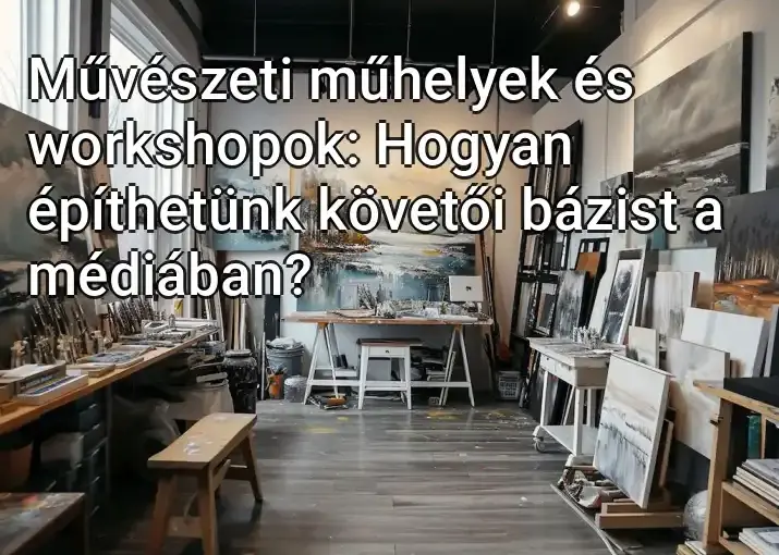 Művészeti műhelyek és workshopok: Hogyan építhetünk követői bázist a médiában?