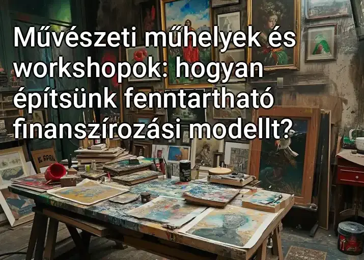 Művészeti műhelyek és workshopok: hogyan építsünk fenntartható finanszírozási modellt?