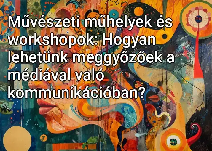 Művészeti műhelyek és workshopok: Hogyan lehetünk meggyőzőek a médiával való kommunikációban?