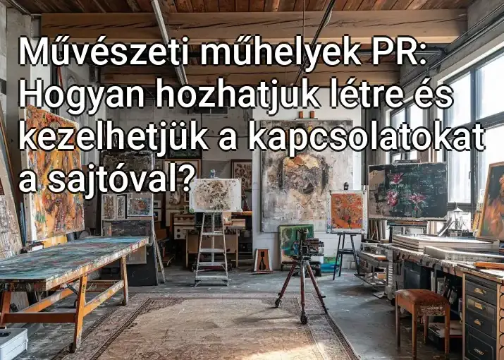 Művészeti műhelyek PR: Hogyan hozhatjuk létre és kezelhetjük a kapcsolatokat a sajtóval?