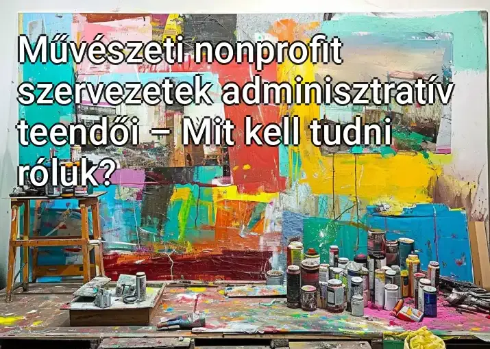 Művészeti nonprofit szervezetek adminisztratív teendői – Mit kell tudni róluk?