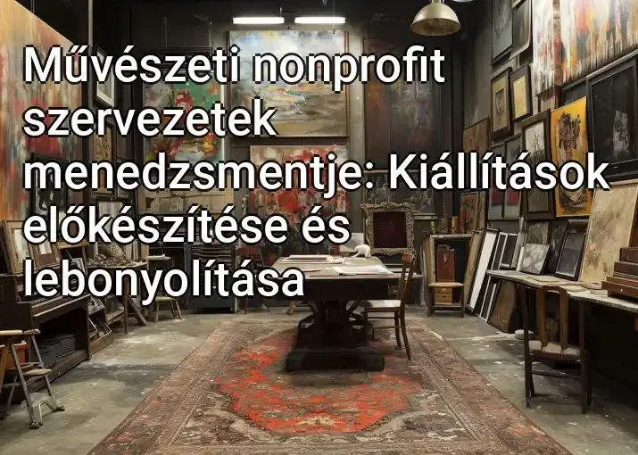 Művészeti nonprofit szervezetek menedzsmentje: Kiállítások előkészítése és lebonyolítása