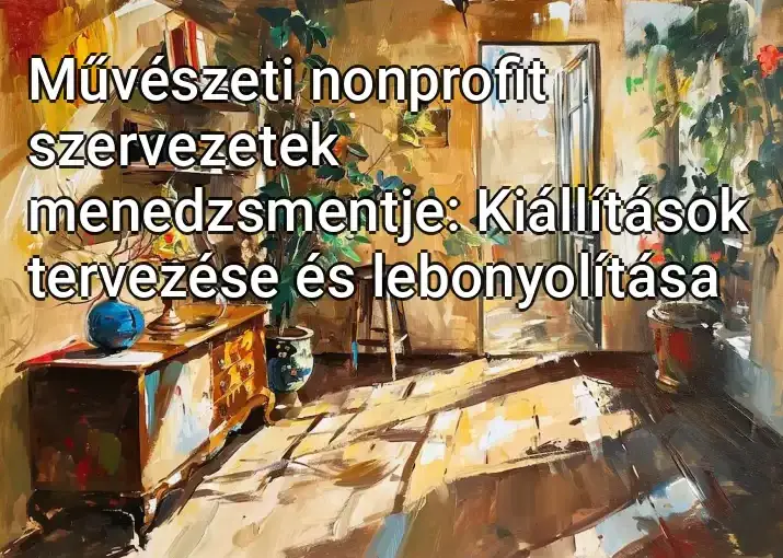 Művészeti nonprofit szervezetek menedzsmentje: Kiállítások tervezése és lebonyolítása