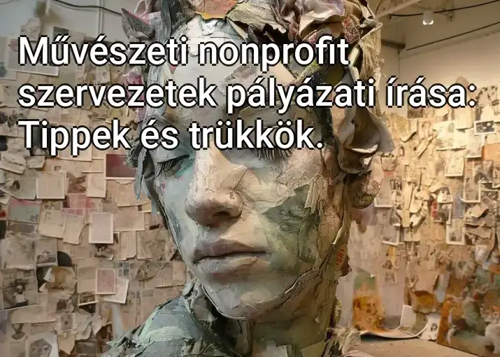 Művészeti nonprofit szervezetek pályázati írása: Tippek és trükkök.