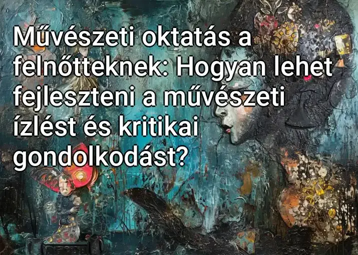 Művészeti oktatás a felnőtteknek: Hogyan lehet fejleszteni a művészeti ízlést és kritikai gondolkodást?