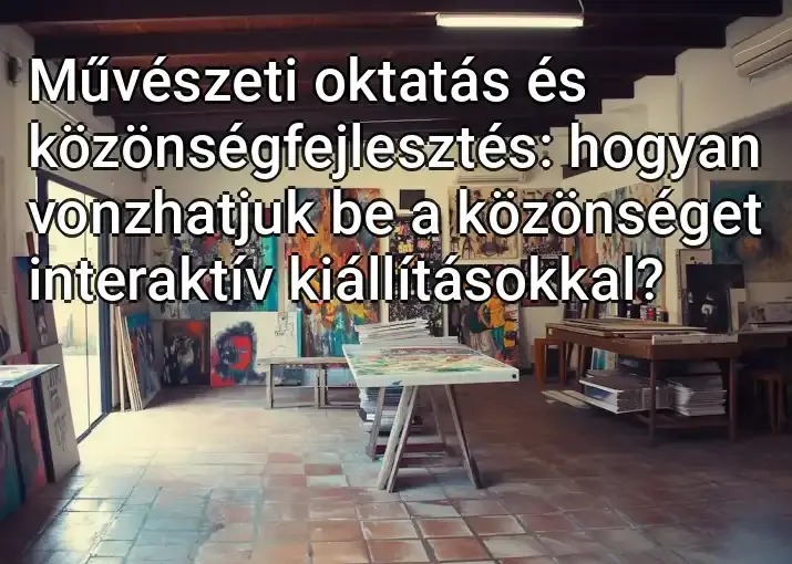 Művészeti oktatás és közönségfejlesztés: hogyan vonzhatjuk be a közönséget interaktív kiállításokkal?