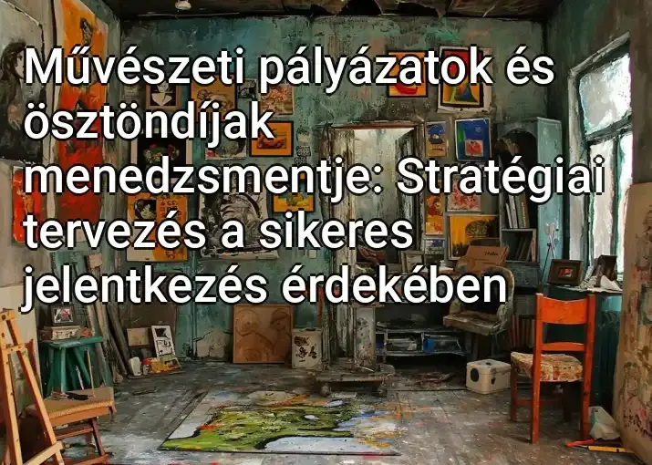 Művészeti pályázatok és ösztöndíjak menedzsmentje: Stratégiai tervezés a sikeres jelentkezés érdekében