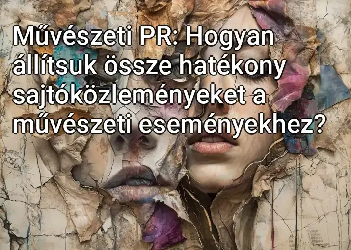 Művészeti PR: Hogyan állítsuk össze hatékony sajtóközleményeket a művészeti eseményekhez?