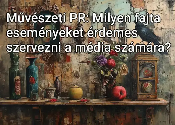 Művészeti PR: Milyen fajta eseményeket érdemes szervezni a média számára?