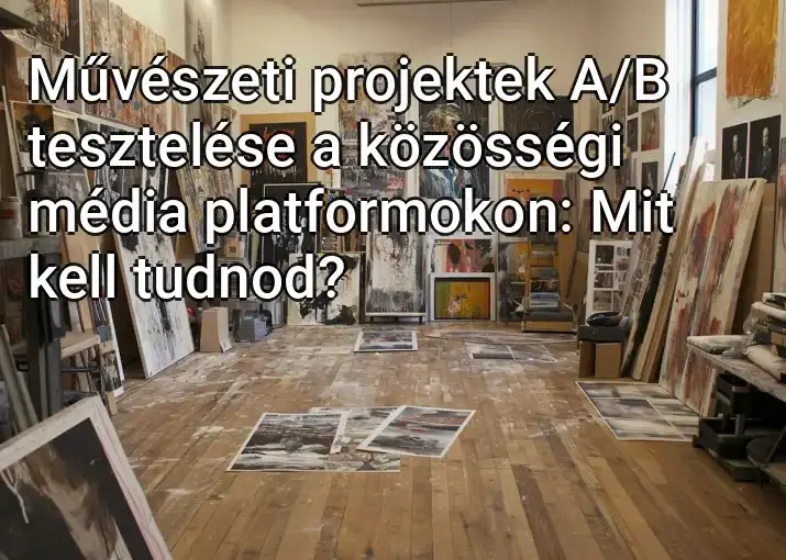 Művészeti projektek A/B tesztelése a közösségi média platformokon: Mit kell tudnod?