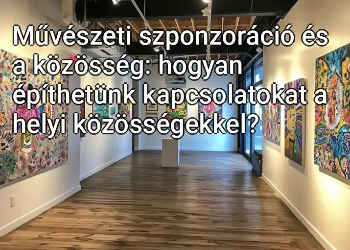 Művészeti szponzoráció és a közösség: hogyan építhetünk kapcsolatokat a helyi közösségekkel?