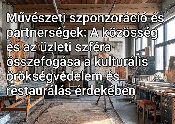 Művészeti szponzoráció és partnerségek: A közösség és az üzleti szféra összefogása a kulturális örökségvédelem és restaurálás érdekében