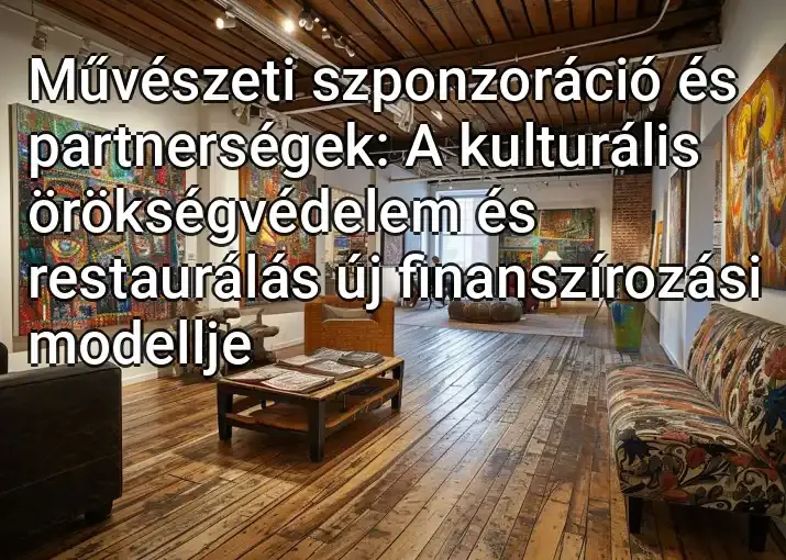 Művészeti szponzoráció és partnerségek: A kulturális örökségvédelem és restaurálás új finanszírozási modellje