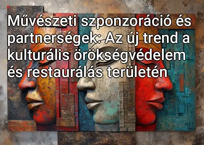 Művészeti szponzoráció és partnerségek: Az új trend a kulturális örökségvédelem és restaurálás területén