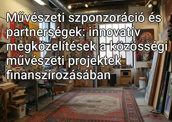 Művészeti szponzoráció és partnerségek: innovatív megközelítések a közösségi művészeti projektek finanszírozásában