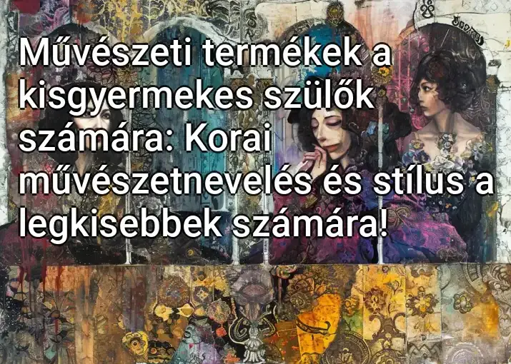 Művészeti termékek a kisgyermekes szülők számára: Korai művészetnevelés és stílus a legkisebbek számára!