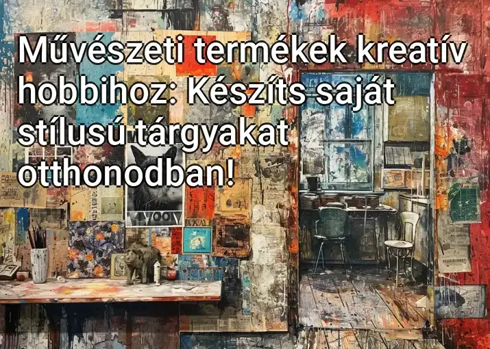 Művészeti termékek kreatív hobbihoz: Készíts saját stílusú tárgyakat otthonodban!