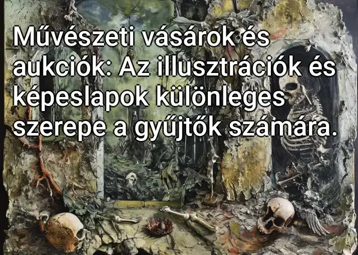 Művészeti vásárok és aukciók: Az illusztrációk és képeslapok különleges szerepe a gyűjtők számára.