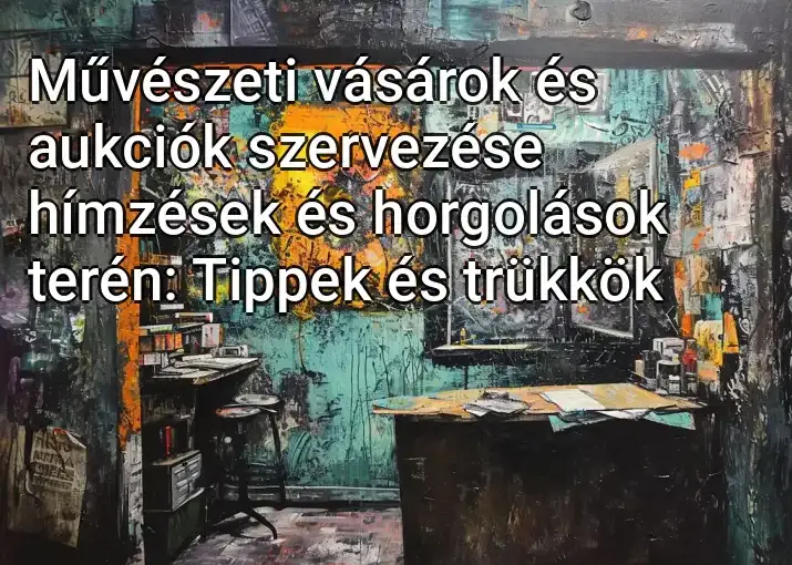 Művészeti vásárok és aukciók szervezése hímzések és horgolások terén: Tippek és trükkök