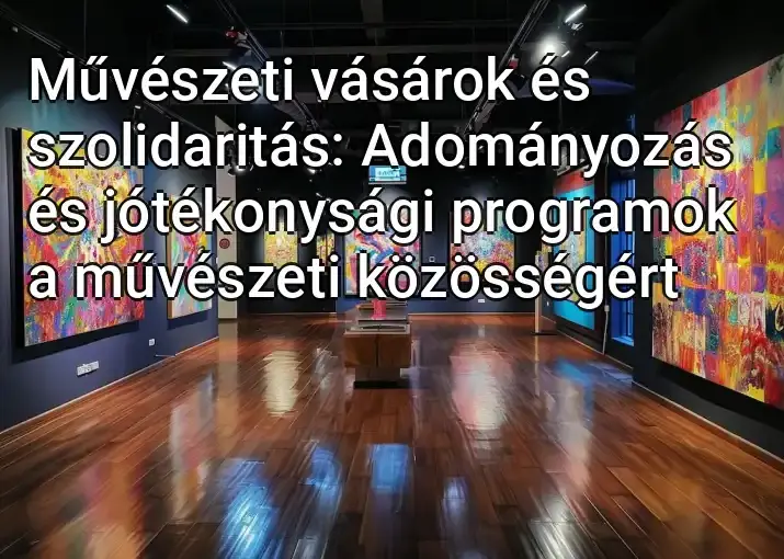 Művészeti vásárok és szolidaritás: Adományozás és jótékonysági programok a művészeti közösségért