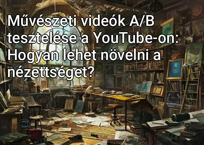 Művészeti videók A/B tesztelése a YouTube-on: Hogyan lehet növelni a nézettséget?