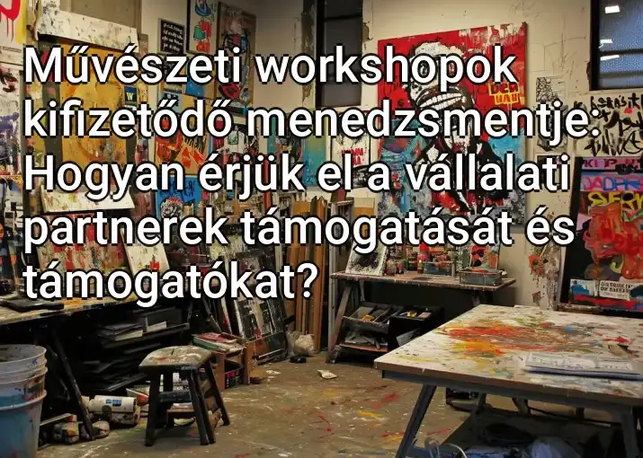 Művészeti workshopok kifizetődő menedzsmentje: Hogyan érjük el a vállalati partnerek támogatását és támogatókat?