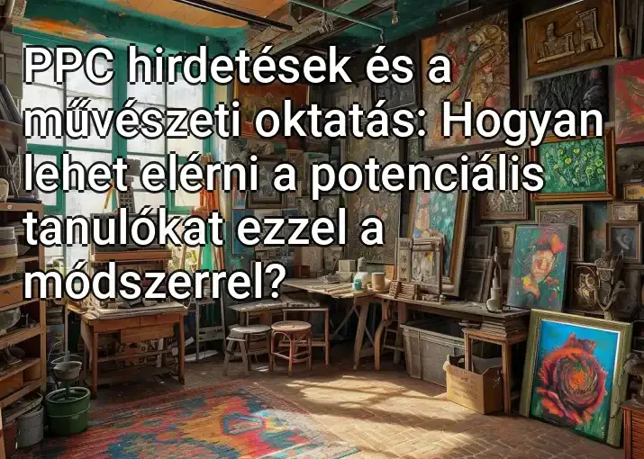 PPC hirdetések és a művészeti oktatás: Hogyan lehet elérni a potenciális tanulókat ezzel a módszerrel?