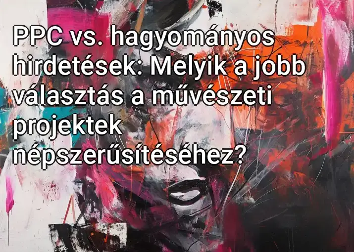 PPC vs. hagyományos hirdetések: Melyik a jobb választás a művészeti projektek népszerűsítéséhez?