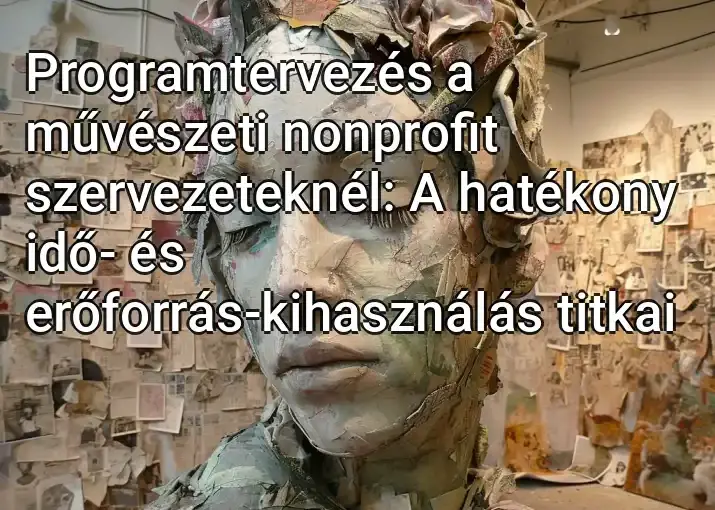 Programtervezés a művészeti nonprofit szervezeteknél: A hatékony idő- és erőforrás-kihasználás titkai