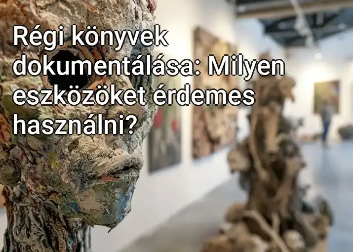 Régi könyvek dokumentálása: Milyen eszközöket érdemes használni?