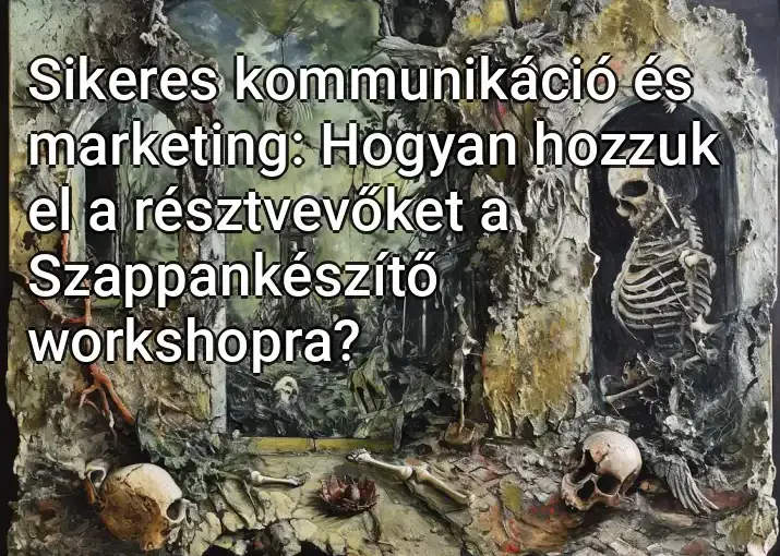 Sikeres kommunikáció és marketing: Hogyan hozzuk el a résztvevőket a Szappankészítő workshopra?