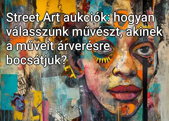 Street Art aukciók: hogyan válasszunk művészt, akinek a műveit árverésre bocsátjuk?