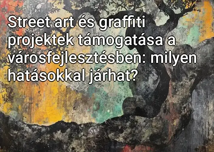 Street art és graffiti projektek támogatása a városfejlesztésben: milyen hatásokkal járhat?