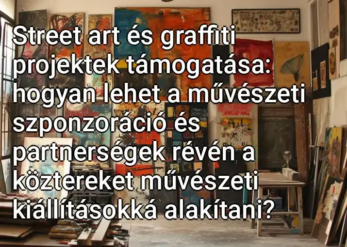 Street art és graffiti projektek támogatása: hogyan lehet a művészeti szponzoráció és partnerségek révén a köztereket művészeti kiállításokká alakítani?