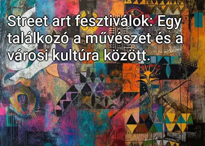 Street art fesztiválok: Egy találkozó a művészet és a városi kultúra között.