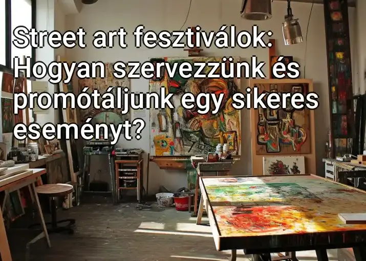 Street art fesztiválok: Hogyan szervezzünk és promótáljunk egy sikeres eseményt?