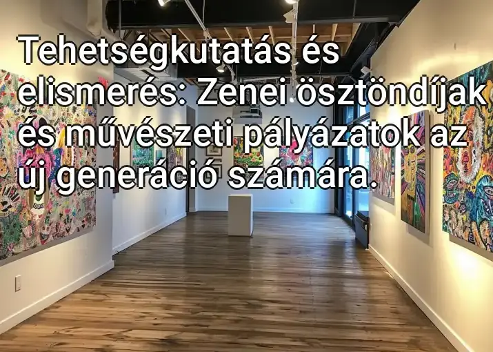 Tehetségkutatás és elismerés: Zenei ösztöndíjak és művészeti pályázatok az új generáció számára.