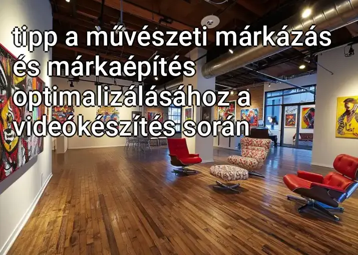 tipp a művészeti márkázás és márkaépítés optimalizálásához a videókészítés során