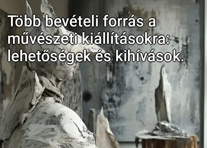 Több bevételi forrás a művészeti kiállításokra: lehetőségek és kihívások.