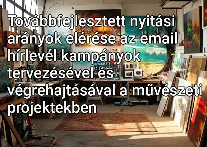 Továbbfejlesztett nyitási arányok elérése az email hírlevél kampányok tervezésével és végrehajtásával a művészeti projektekben