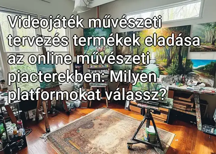 Videojáték művészeti tervezés termékek eladása az online művészeti piacterekben: Milyen platformokat válassz?